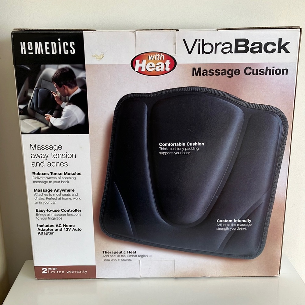 Homedics VibraBack with Heat Massage Cushion